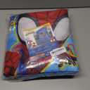 Disney Marvel Spidey and his Amazing Friends Spidey Team Red, White, and Blue 4 Piece Toddler Bed Set - Comforter, Fitted Bottom Sheet, Flat Top Sheet, and Reversible Pillowcase