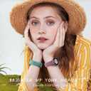 SNBLK Floral Engraved Bands Compatible with Samsung Galaxy Watch 8 Band 40mm 44mm/Galaxy Watch 8 Classic Band 46mm, 6Pack Flower Soft Silicone Sport Replacement Strap for Samsung Watch Bands Women Men