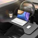 Foldable Car Tray for Tesla Model 3 Model Y,Carbon Fiber Car Food Tray | Laptop Car Desk | Multipurpose Travel Car Accessories (ST-3603)