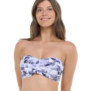Skye Women's Clara Bandeau Style Bikini Top Swimsuit with Molded Cups, S