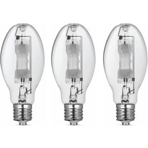 Bluex Bulbs (3 Pack MH175/U/MOG 175W Metal Halide Bulb Mogul Base (E39) - ED28 Clear M57 HID Lamp 14000 Lumens