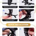 RAVEMEN Q3 Road Bike Bell, Dual-Hammer Copper Alloy Bicycle Bell for Adults Fit Handlebars up to 47mm, Lightweight for Most Grip Positions, Easy Installation
