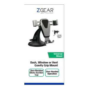 ZGEAR Dash Window Or Vent Gravity Crip Mount Universal Mount