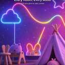 16.4ft RGB+IC Smart Neon LED Strip Light, App Control Color Changing Rope Light with Music Sync, Compatible with Alexa Google Assistant Smart Life for Bedroom Gaming Room Decor