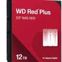 Western Digital 12TB WD Red Plus NAS Internal Hard Drive HDD - 7200 RPM, SATA 6 GB/s, CMR, 512 MB Cache, 3.5" - WD120EFGX