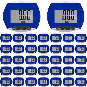 Weewooday Pedometer for Walking Steps and Miles Simple Step Counter Clip on for Walking with Digital Display Portable Tracker Pocket Pedometer Bulk for Men Women Adults Seniors(32 Pcs)
