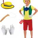 fun shack Fairytale Puppet Costume Kids, Book Characters Costumes for Kids, Storybook Character Costumes (X-Large, Yellow)