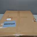 Yaheetech Round Nesting Side Table Stacking Coffee Table, Set of 2 Circular End Tables w/Metal Frame & Tempered Glass Top & Protective Foot Pads for Small Space Living Room Office, Mustard Gold