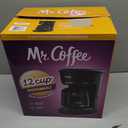 Mr. Coffee 12-Cups Automatic Drip Coffee Maker, Stainless Steel and Black (2176620)