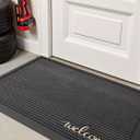 DEXI Front Door Mat Outside Entrance 32x48 Welcome Rubber Entry Doormat