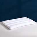 SLEEP ZONE Ultra Thin Pillow for Stomach and Back Sleepers, 2.5 Inch Flat Slim Design for Cervical Neck Alignment, 100% Cotton Cover SUSTANS Fiber Soft(Standard Pack of 1)