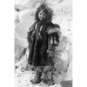 ART.COM Wall Art Print Eskimo Girl in a Parka in Nome, Alaska Photograph - Nome, AK by Lantern Press, 12" x 18" ART.COM Wall Art Print Eskimo Girl in a Parka in Nome, Alaska Photograph - Nome, AK by Lantern Press, 12" x 18"