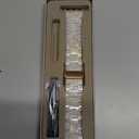 V-MORO Resin Band Compatible with Apple Watch Series 7/8/9/10/11 41/40/38/42mm, Women Fashion Strap for iWatch Series 6/5/4/3/2/1/SE, Lightweight Bracelet Wristband Replacement, Ivory White-Rose Gold