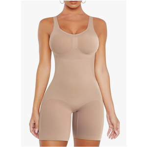 VVX Shorts Bodysuit for Women Tummy Control Shapewear Seamless Sexy Butt Lifting Workout Bodycon One Piece Short Jumpsuit Size L-XL