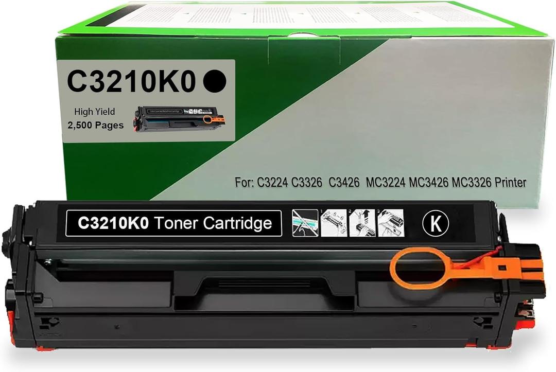 C3224 MC3224 Black Toner Cartridge C3210K0 Replacement for LexmarkC3224 C3326 C3426 MC3224 MC3326 MC3426 C3224dw MC3224adwe MC3224i MC3326adwe MC3426i MC3326i C3326dw C3426dw Printer(2,500 Pages)