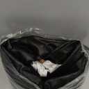 Pfrstuv 3-Pieces T Cushion Sofa Slipcovers Leather Look Couch Cover for 2 Cushion Couch Furniture Protector Stretch Sofa Cover with 2 Individual T Cushion Seat Covers Washable, Black