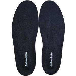 Wide Fit Insoles for Men 4E EEEE (Black)