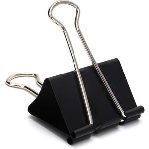 Extra Large Binder Clips 2.4 Inch (24 Pack), Upgrade Giant Paper Clips Big Clips Paper Clamps for Office and Home Supplies, Black