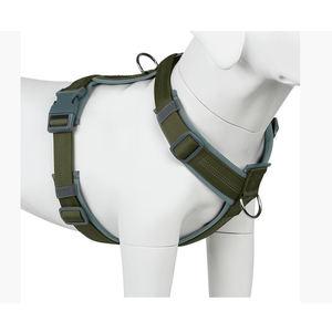 Plutus Pet No Pull Dog Harness, Adjustable Reflective and Soft Padded, Heavy Duty Harness for Small, Medium, Large Dogs(Ranger Green, M)