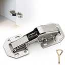 Ravinte 20 Pack Soft Close Hidden Hinges Surface Mount Kitchen Cabinet Hinges, No Pre-drilled Heavy Duty for Kitchen Cabinet Cupboard Door