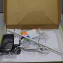 LED Note Board with 7 Colors, 13.7"X10" Led Drawing Board, Light Up Acrylic Dry Erase Writing Board with 7 Markers, Soft Cloth, Hanging Chain, Christmas & Birthday Gift (Wired Control)