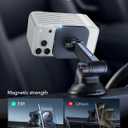 ESR for 15W MagSafe Car Mount Charger, for MagSafe Car Charger, Suction Cup Magnetic Wireless Car Charging, Dashboard Car Phone Mount for iPhone 17/16/15/14/13/12, S25, Pixel 10, Fast Charging