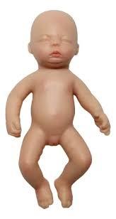 Zero Pam Unpainted Reborn Dolls Silicone Mold Kits Newborn Preemie Dolls Full Body Silicone Girls Kits DIY Reborn Baby Dolls Girls Bathable