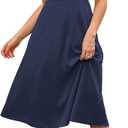 MEROKEETY Womens 2023 Summer Sleeveless Spaghetti Strap Sweetheart Neck Backless Ruched Tie Back Dress, S