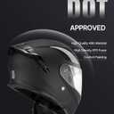 VEVOR Motorcycle Helmet, Modular, Adult Motocross Dirt Bike Helmet with Large Clear Visor, Comfortable Motorbike Racing Street with Detachable Liner for Men & Women, DOT Approved, (Matte Black, XL)