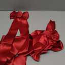 PBQOA Christmas Cabinet Bows Festive Ribbons Large X-Mas Door Ribbon Party Decorations, Red