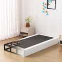 7 Inch Twin Box Spring Bed Base, Low Profile Metal Boxspring Twin with Fabric Cover, 2000 Lbs Max Weight Capacity Mattress Foundation, Noise-Free, Easy Assembly (Twin)