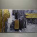 VAYIMDH Abstract Wall Print Textured Wall Pictures Large Canvas Wall Art for Living Room 29"x58" Office Wall Decor Gold Foil Artwork