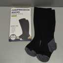 Pembrook Plus Size Compression Socks Wide Calf  | Black Wide Calf Compression Socks Women Plus Size | Circulation Support 4 XL