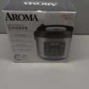 Aroma Housewares 20 Cup Cooked (10 cup uncooked) Digital Rice Cooker, Slow Cooker, Food Steamer, SS Exterior (ARC-150SB),Black
