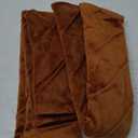 GIGIZAZA Decorative Velvet Pillow Covers 20x20, Set of 2 Burnt Orange Sofa Couch Throw Pillows Covers Cases, Living Room Square Cushion Accent Stripe Covers