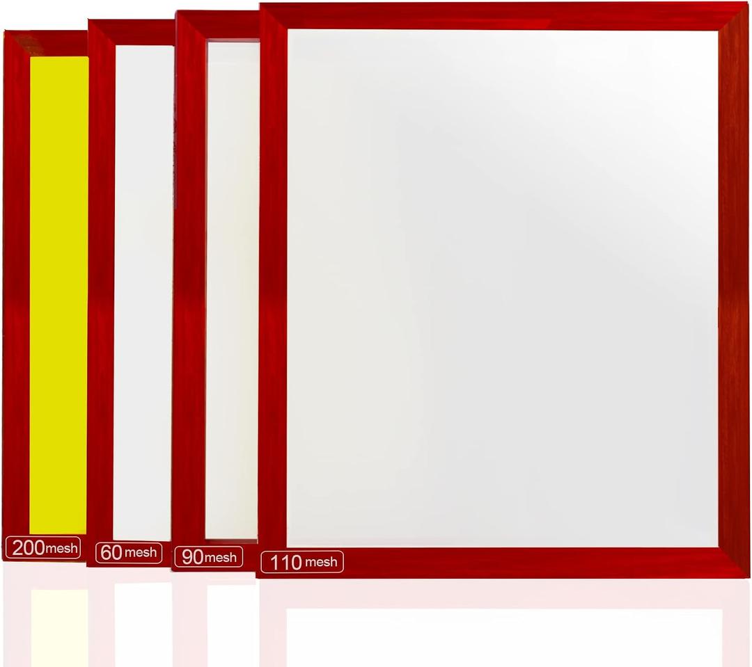 Dry Sift Screen Set,Aluminum Frame Screen, Polyester mesh Screen, 4-Piece Set (20 x 24") inches, mesh Size 60, 90, 110, 200 (Micron Equivalent 250, 165, 149, 75)