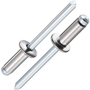 Wensilon (150Pcs) 1/4" X 1/2" Stainless Steel Blind Pro Rivets, Steel Handle And Stainless Steel Mandrel