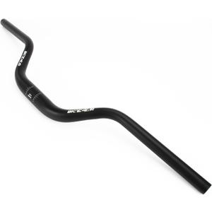 31.8 Bike Handlebars 720mm, 86mm Rise Bicycle Handlebars 10 Backsweep Alloy Riser Handle Bars for Mountain Bike, MTB, E Bikes, Road Dirt Bike, Cruiser, 1 1/4 inch, Sand Blasted