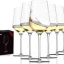 JBHO 17 oz Lead-Free Wine Glasses Set of 6, Hand Blown Durable Crystal Wine Glasses for Daily Use and Hosting Guests, Thin Rim for Serving Red and White Wine, Gift packing for any occasion, 6 Count