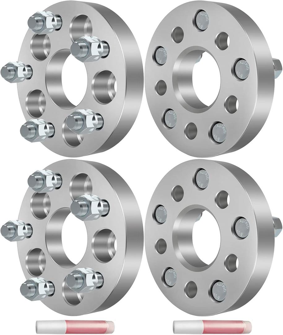 SCITOO 4Pcs 5x100/5x112 Wheel Spacers 1" Studs 12x1.5 Bore 57.1mm Fit for Toyota Camry Celica Corolla Matrix for Scion tC xD for Pontiac 6000 Fiero Grand Am Sunfire Vibe for Plymouth Acclaim Breeze