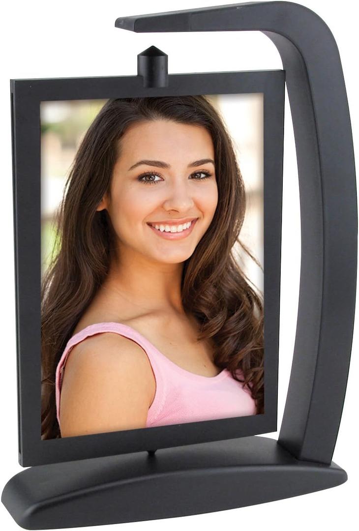 Neil Enterprises Inc. 5" x 7" Black Spinning Picture Frame