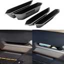 Door Handle Storage Organizer Compatible with Ford Bronco 2021-2025 Interior Accessories, 4 Doors Side Handle Front And Rear Inserts Pocket Tray, Black (Not for 2 Door & Bronco Sport)