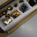 LSLYTQ Towel Rail Rack Wall Mounted Luxury Bathroom Gold Towel Holder, Brass Shiny Towel Bar Smooth for Bathroom Kitchen