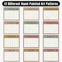 2 x Gannyfer 2026 Desk Calendar, Small Standing Flip Desk Calendar, Use Now to Dec 2026, 18-Month Simplicity Desktop Calendar for Home, School, Office, 6" x 8", Green (3 Stickers Included)