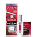 L'Oreal Paris Revitalift Hyaluronic Acid + Caffeine Hydrating Eye Serum for Dark Circles, Fragrance Free .67 fl. oz + Moisturizer Sample