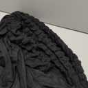 XMNTG Dining Room Chair Slipcovers 1-Piece Stretch Black Dining Chair Covers Non Slip Washable Furniture Protector with Skirt Country Style for Hotel Ceremony Party (Black)