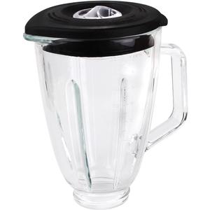 Anbige Replacement parts Round Glass Jar with lid, Compatible with Hamilton Beach Blenders (6 cup)