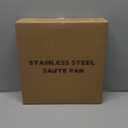 EWFEN 12 Inch Tri-Ply Stainless Steel Frying Pan, Compatible with All Cooktops Up to 600, Large Frying Pan with lids, Induction-Ready Skillet, Dishwasher and Oven Safe, Even Heat, 12" Saute Pan+Lid