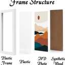 White 16x20 Picture Frame Set of 3, High Transparent Frame for 16 By 20 Photo Collage Canvas Poster Size Wall Mount and Tabletop Horizontally Vertically (White, 16 x 20 inches)