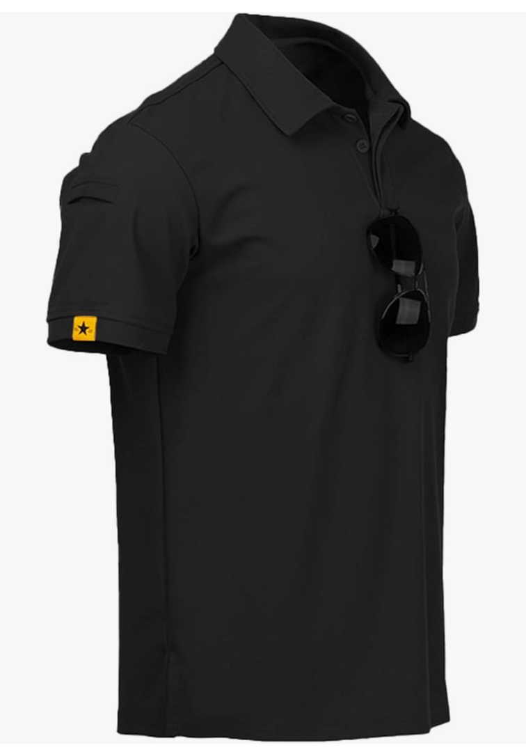 ZITY Mens Polo Shirt Short Sleeve Sports Tactical T-Shirt Athletic Golf Polos Daily Casual Stylish Collared Shirts for Men, XL